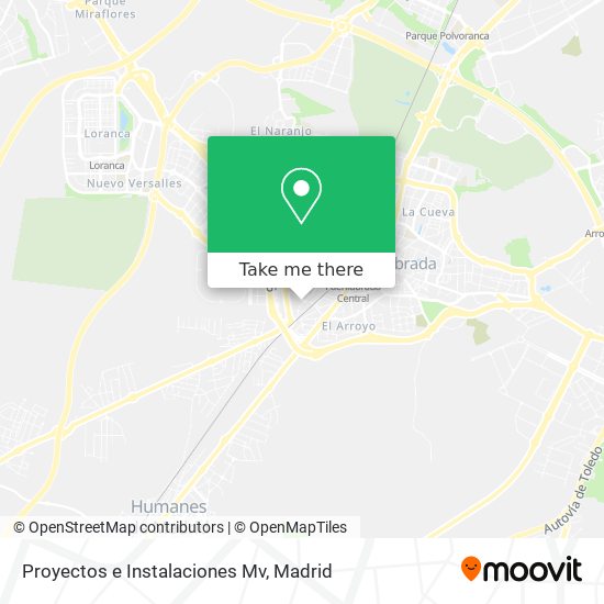 Proyectos e Instalaciones Mv map