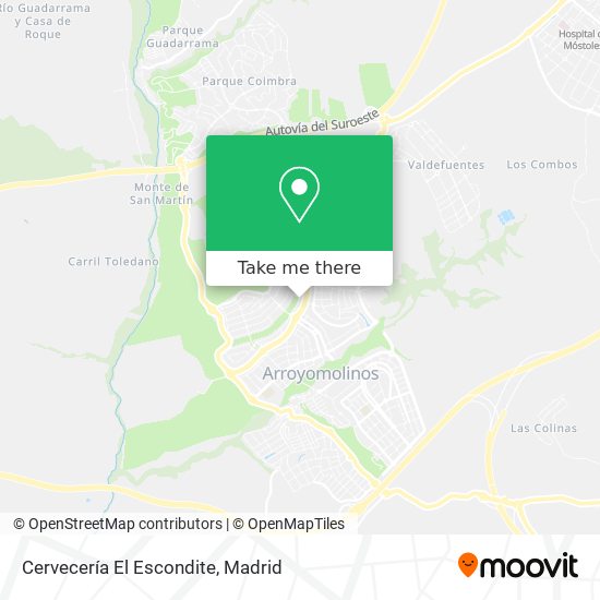 Cervecería El Escondite map