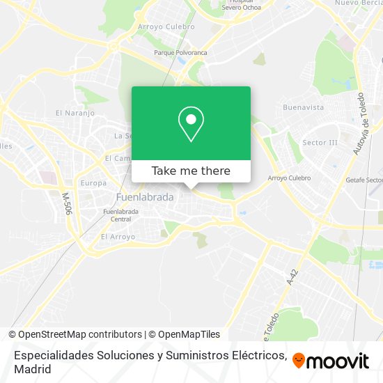 Especialidades Soluciones y Suministros Eléctricos map