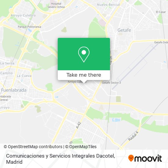 mapa Comunicaciones y Servicios Integrales Dacotel