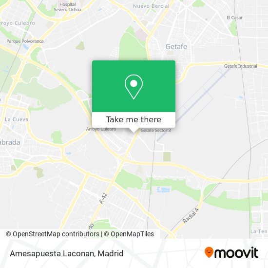 Amesapuesta Laconan map