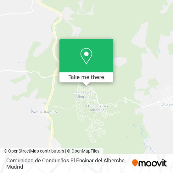 mapa Comunidad de Condueños El Encinar del Alberche