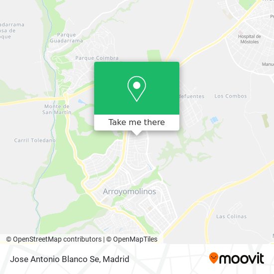 Jose Antonio Blanco Se map