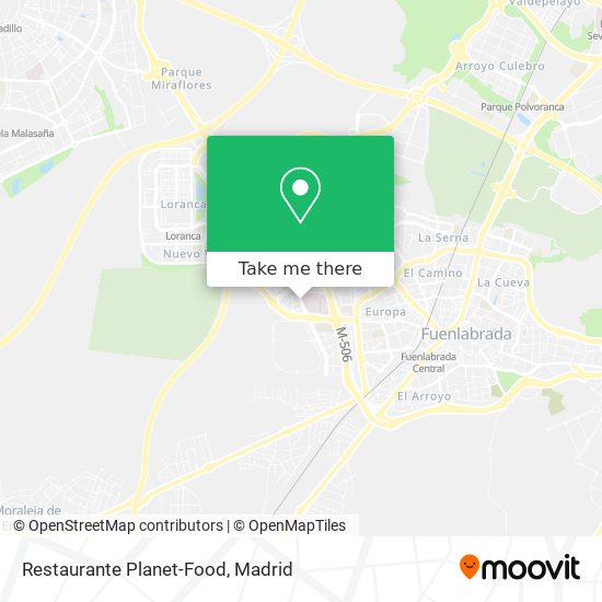 mapa Restaurante Planet-Food