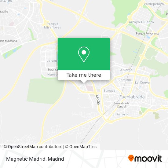 Magnetic Madrid map