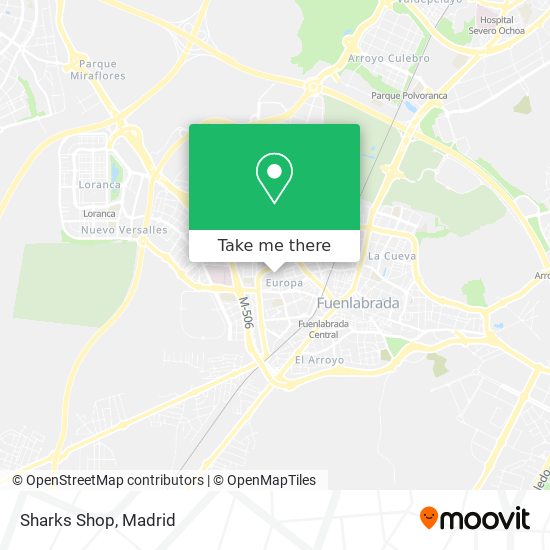 mapa Sharks Shop