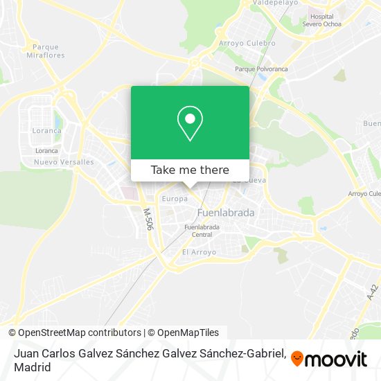 Juan Carlos Galvez Sánchez Galvez Sánchez-Gabriel map