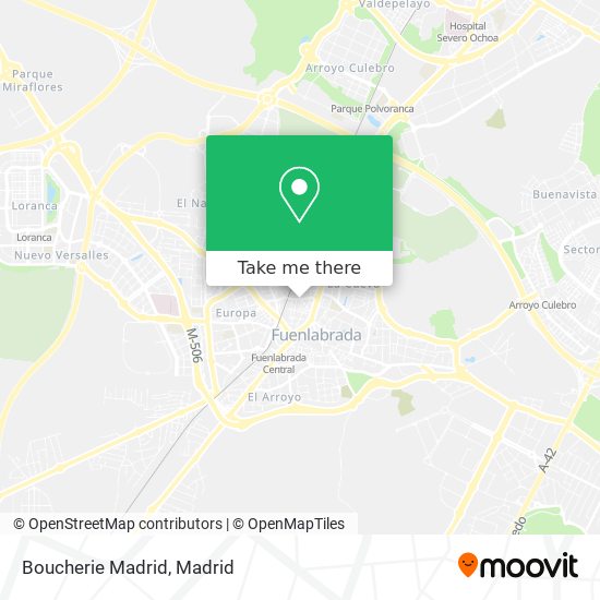 Boucherie Madrid map