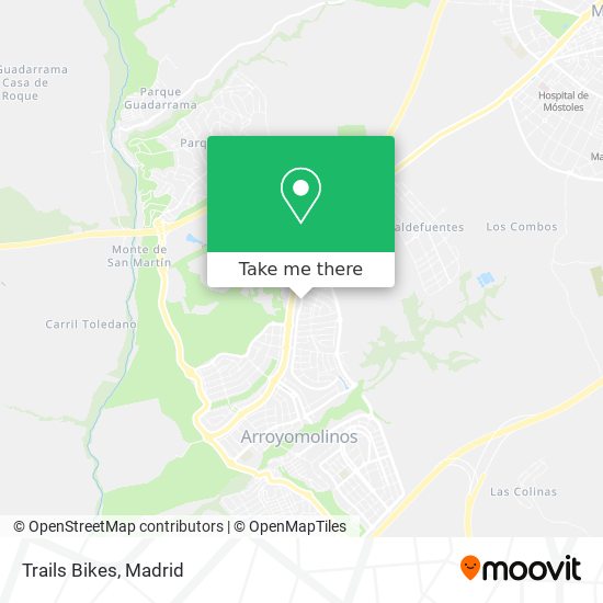 Trails Bikes map