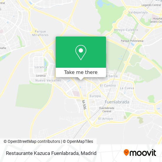 mapa Restaurante Kazuca Fuenlabrada