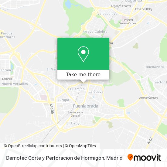 mapa Demotec Corte y Perforacion de Hormigon