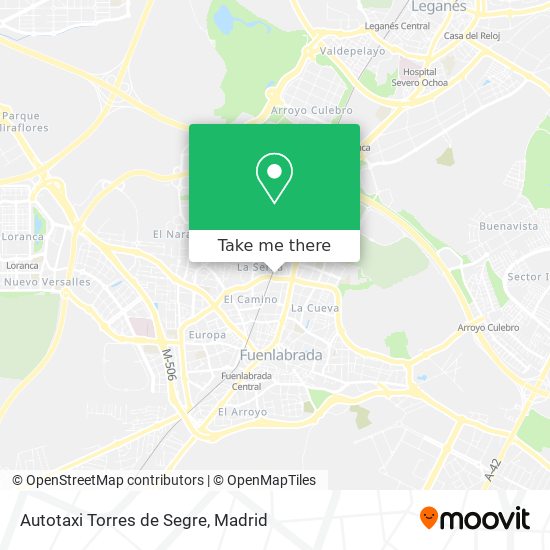 Autotaxi Torres de Segre map