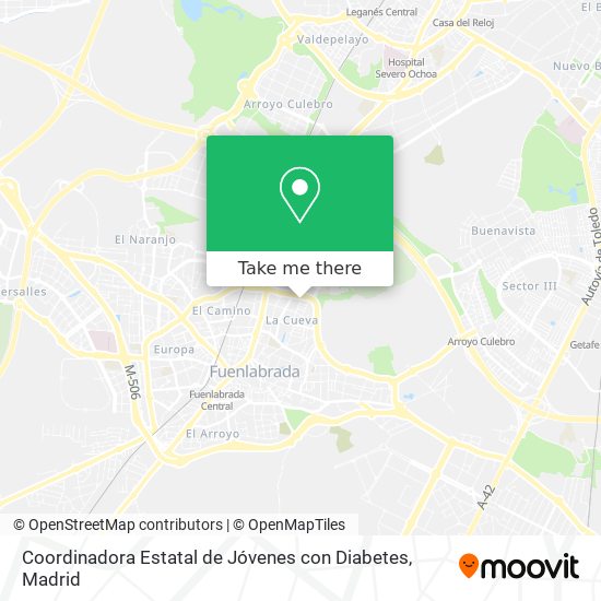 mapa Coordinadora Estatal de Jóvenes con Diabetes