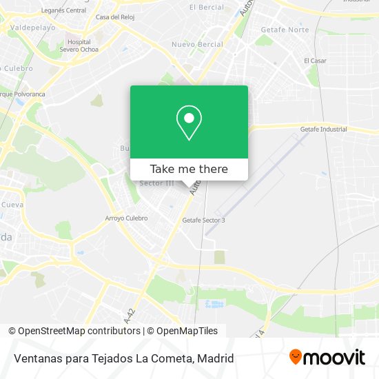 Ventanas para Tejados La Cometa map