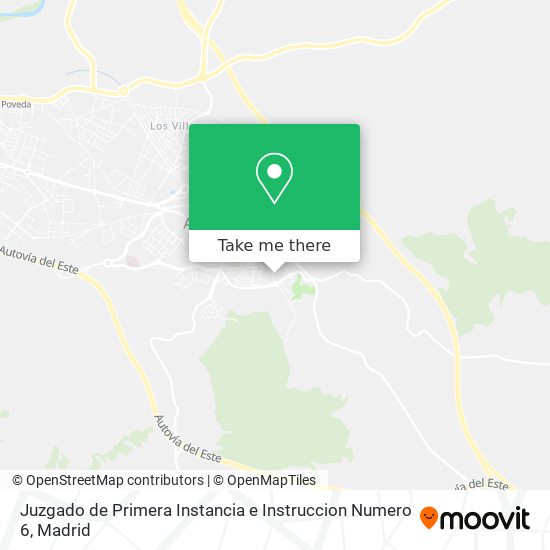 Juzgado de Primera Instancia e Instruccion Numero 6 map