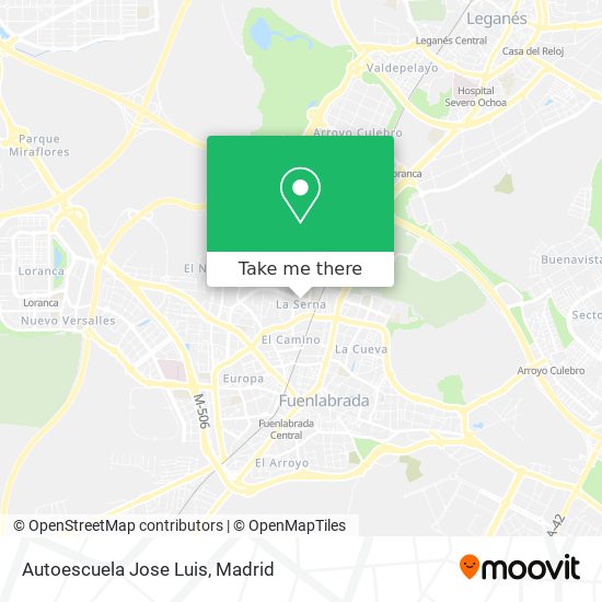 mapa Autoescuela Jose Luis