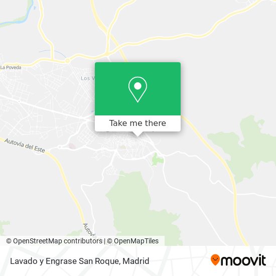 mapa Lavado y Engrase San Roque