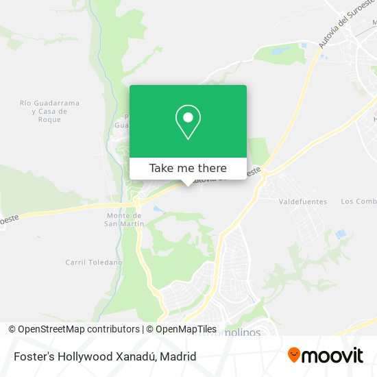 Foster's Hollywood Xanadú map