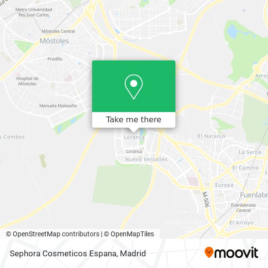 mapa Sephora Cosmeticos Espana