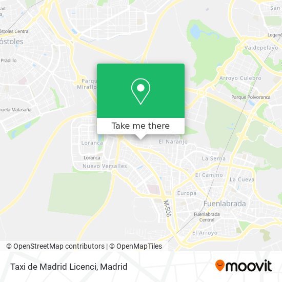 mapa Taxi de Madrid Licenci