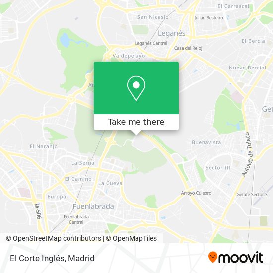 mapa El Corte Inglés