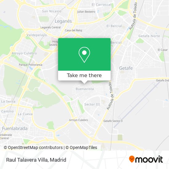Raul Talavera Villa map