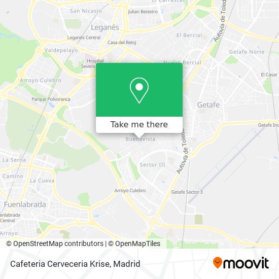 Cafeteria Cerveceria Krise map