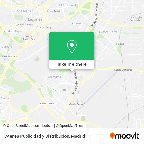 Atenea Publicidad y Distribucion map