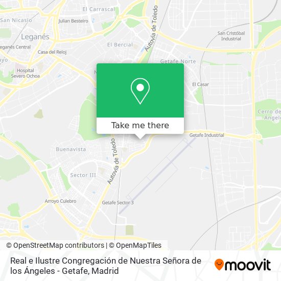 Real e Ilustre Congregación de Nuestra Señora de los Ángeles - Getafe map