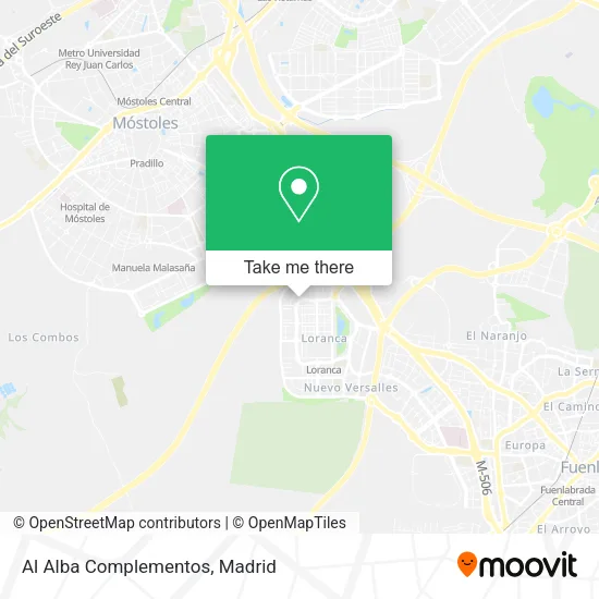 Al Alba Complementos map
