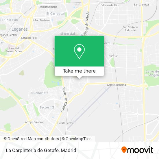 mapa La Carpintería de Getafe