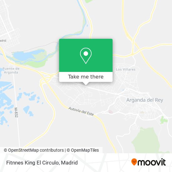 mapa Fitnnes King El Circulo