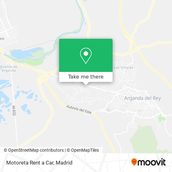 mapa Motoreta Rent a Car