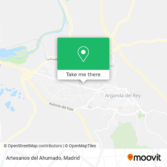 Artesanos del Ahumado map