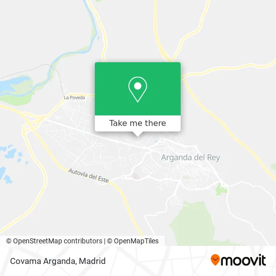 Covama Arganda map