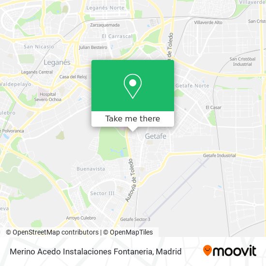 Merino Acedo Instalaciones Fontaneria map
