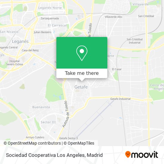mapa Sociedad Cooperativa Los Angeles