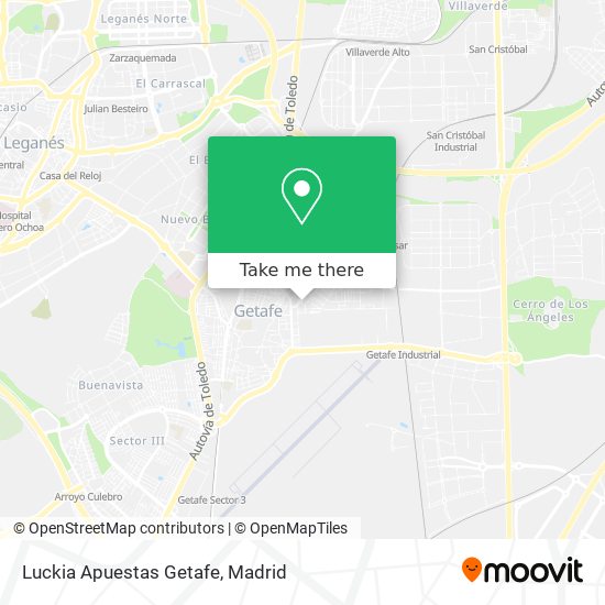 Luckia Apuestas Getafe map