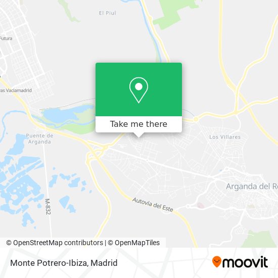 Monte Potrero-Ibiza map