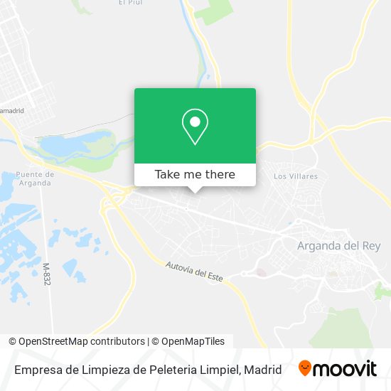 Empresa de Limpieza de Peleteria Limpiel map