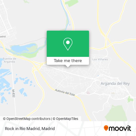 Rock in Rio Madrid map