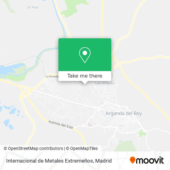 Internacional de Metales Extremeños map