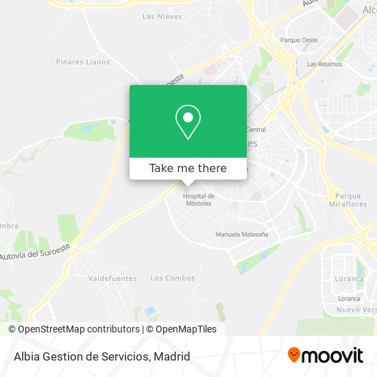 mapa Albia Gestion de Servicios
