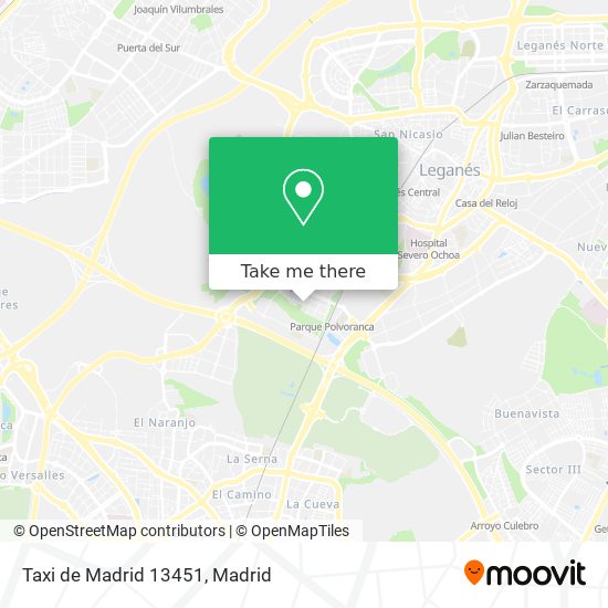 mapa Taxi de Madrid 13451