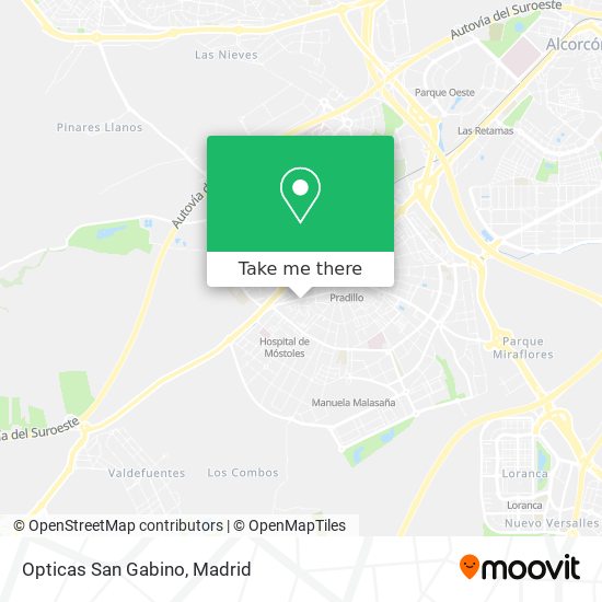 mapa Opticas San Gabino