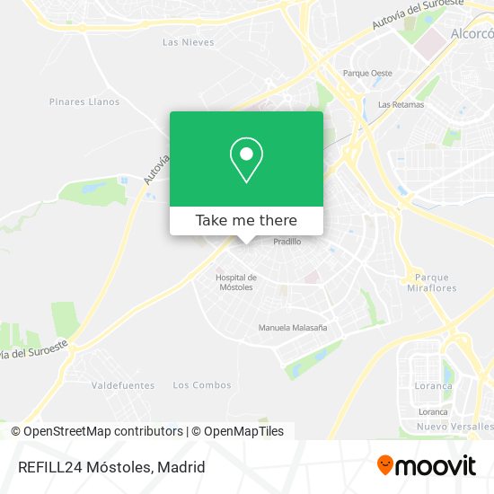 mapa REFILL24 Móstoles