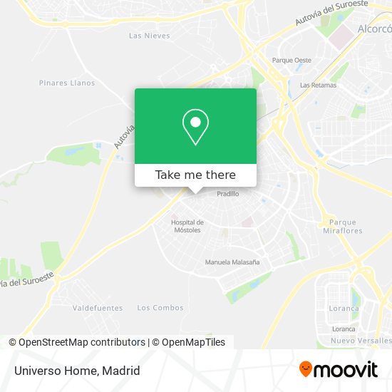 Universo Home map