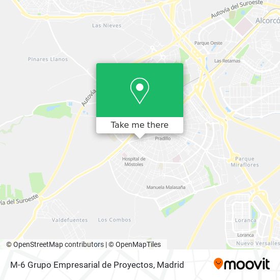 mapa M-6 Grupo Empresarial de Proyectos