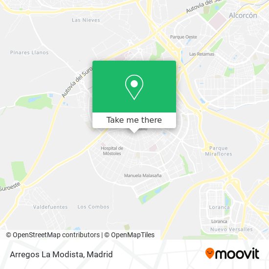 Arregos La Modista map