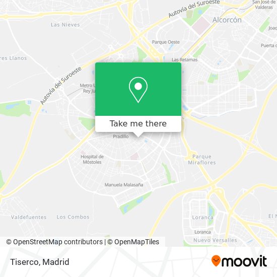 mapa Tiserco